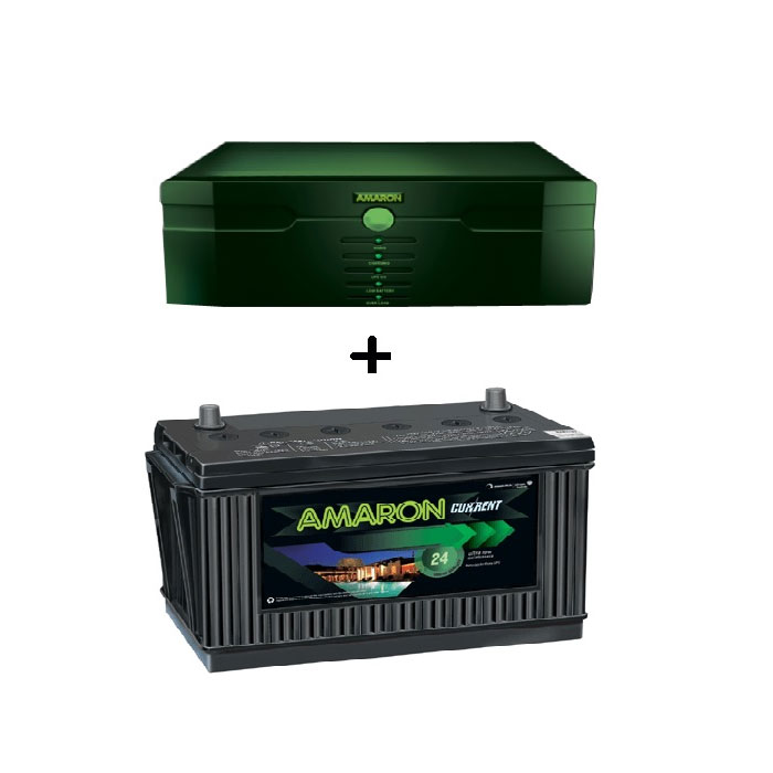 AMARON 675 VA INVERTER WITH 100AH BATTERY