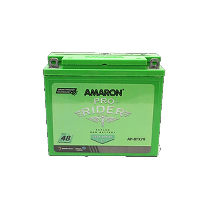 Amaron Pro Rider  APBTX7R with old battery
