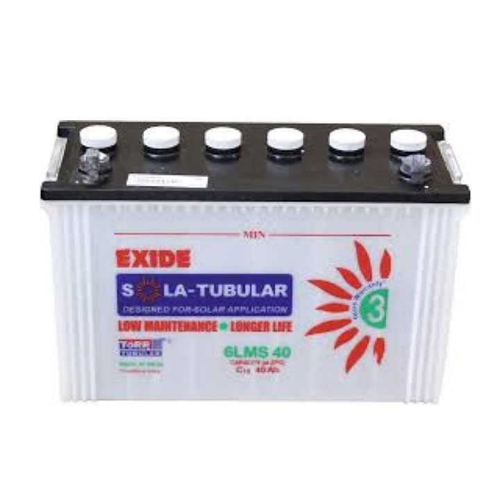 FE04-6LMS40 12V 40AH Low Maint Tubular Solar Battery
